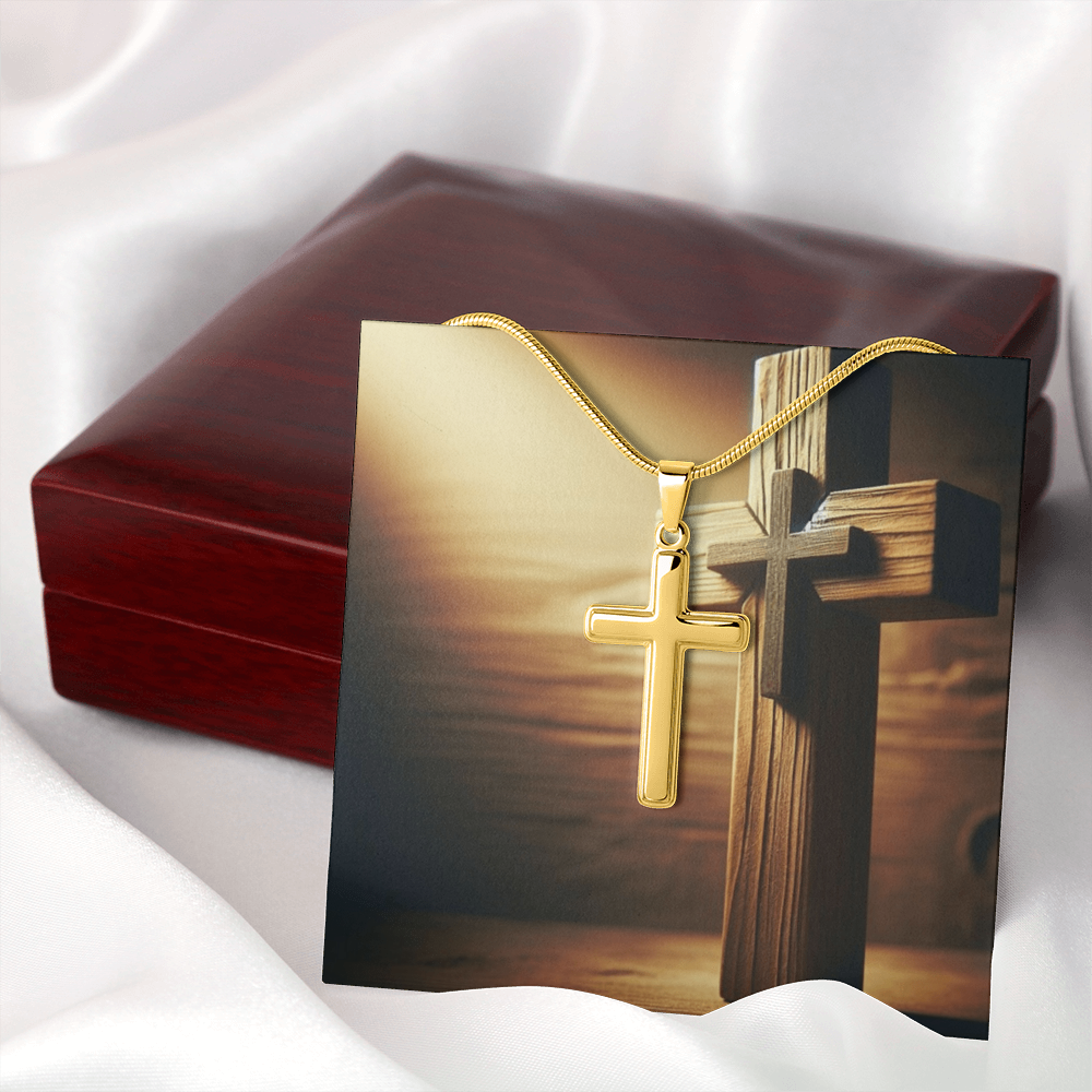 Custom Engraved Personalized Cross Necklace