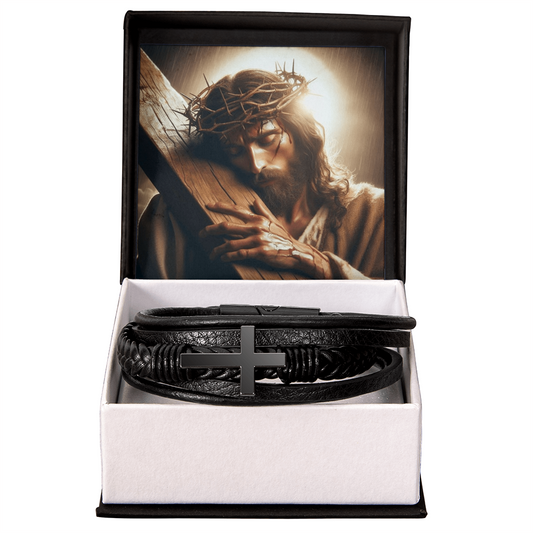 Mens Cross Bracelet