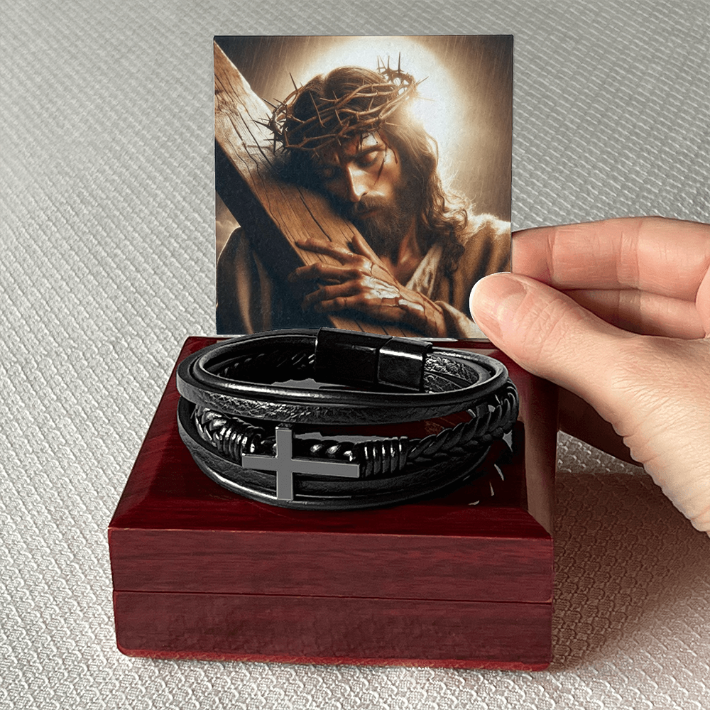 Mens Cross Bracelet