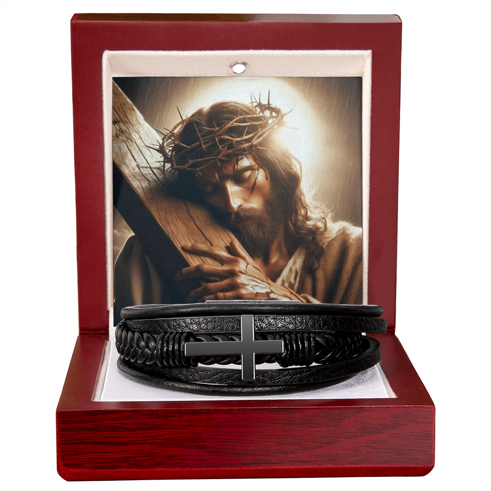 Mens Cross Bracelet