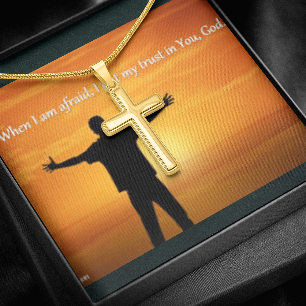 Custom Engraved Cross Necklace