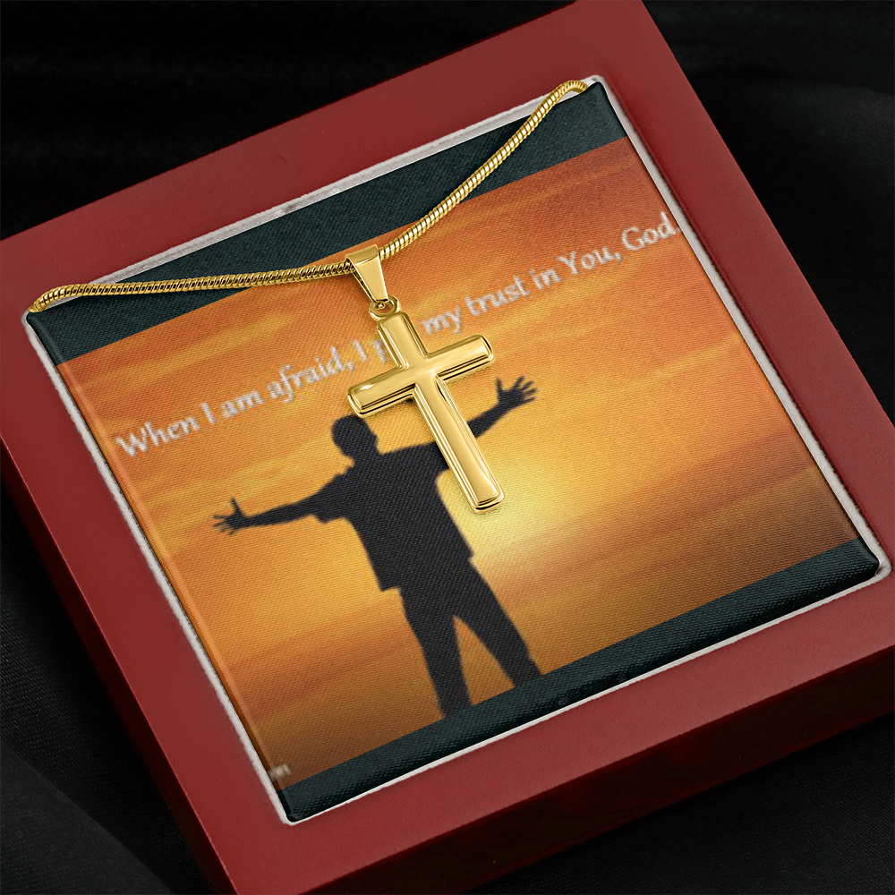 Custom Engraved Cross Necklace