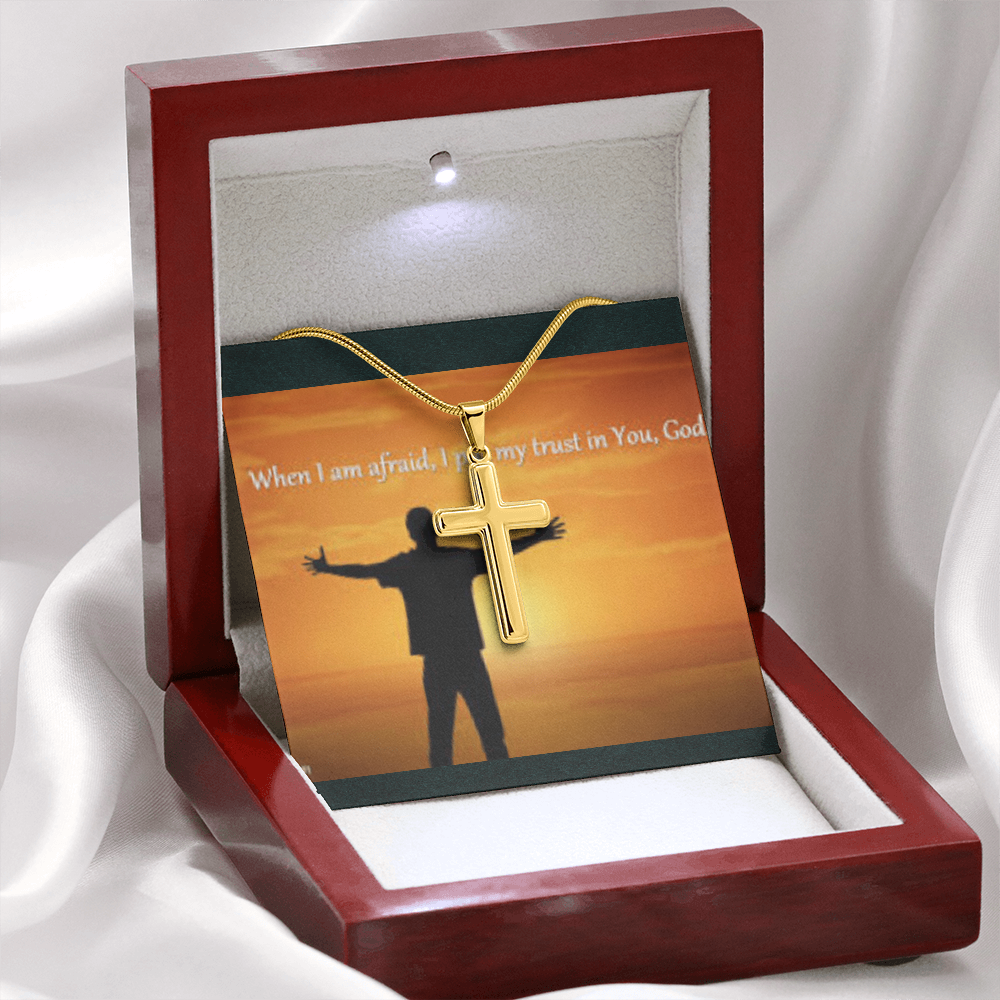 Custom Engraved Cross Necklace