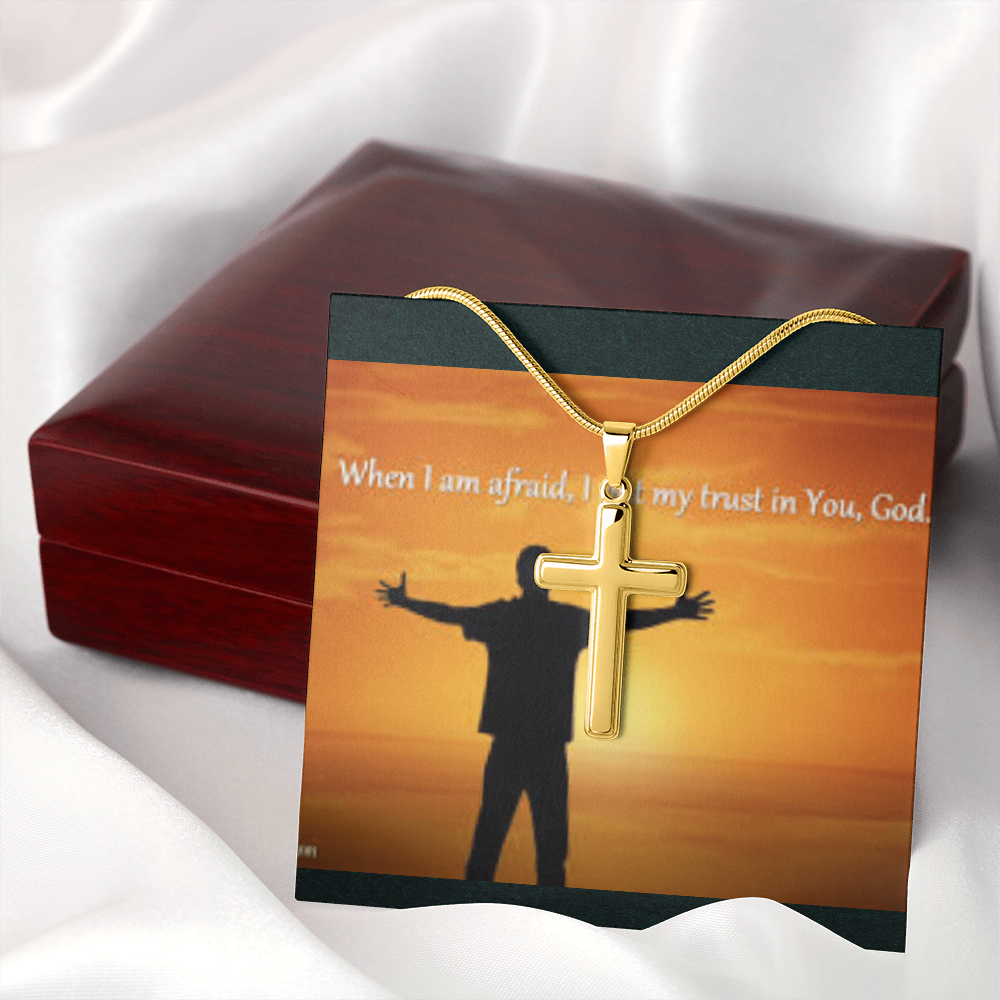 Custom Engraved Cross Necklace